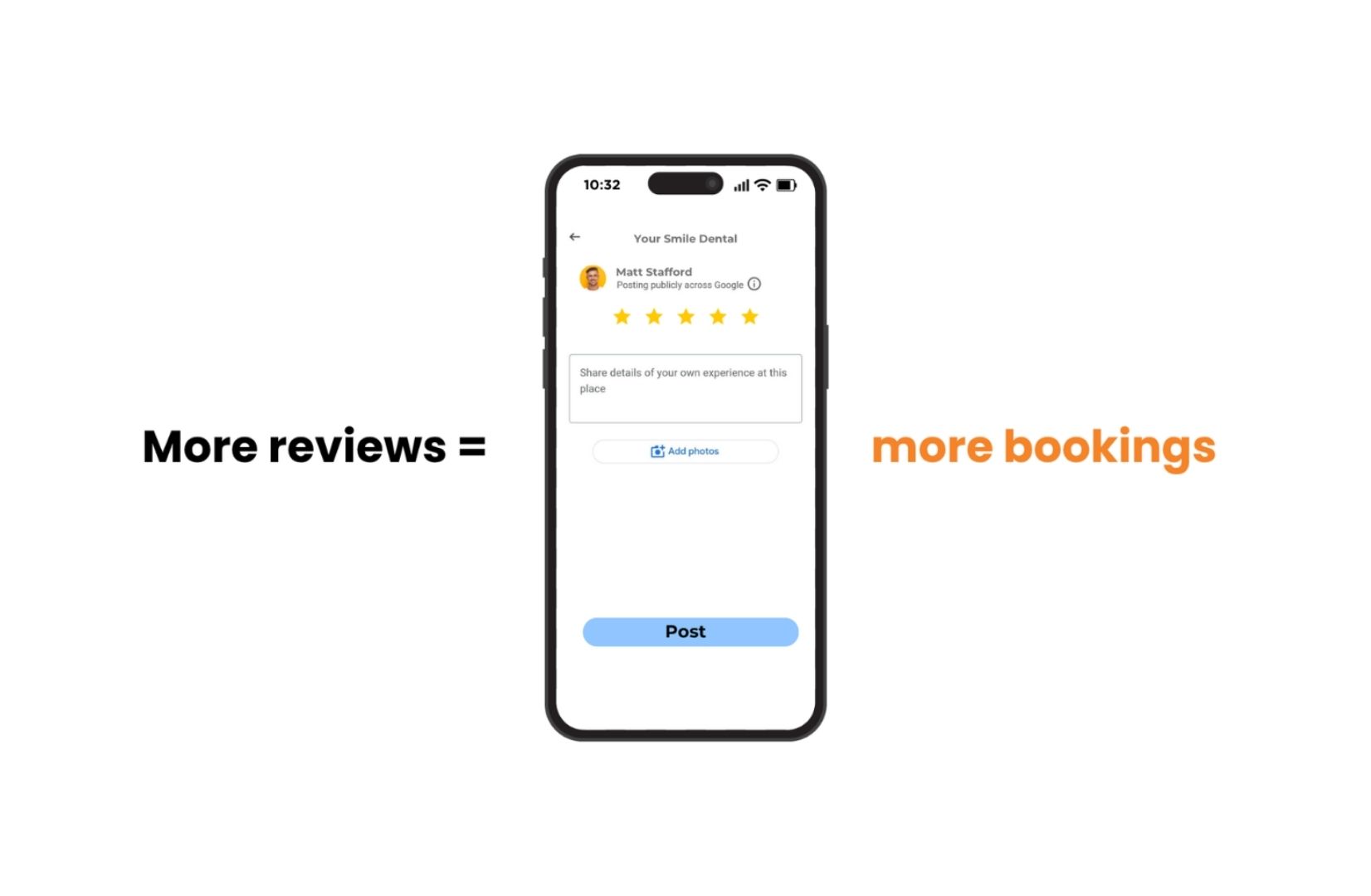 Get more reviews for your healthcare Google Business Profile